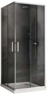 Душевой уголок ABBER Schwarzer Diamant AG020905 90x90см хром